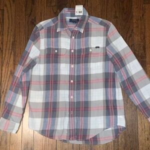 Boys Polo Ralph Lauren Multicolor Plaid Shirt size L 14-16
